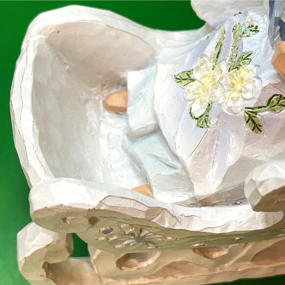 Roman Angel Accents Cheer 71464 Sleigh Figurine Christmas Tabletop 2001 Gift - Picture 13 of 14